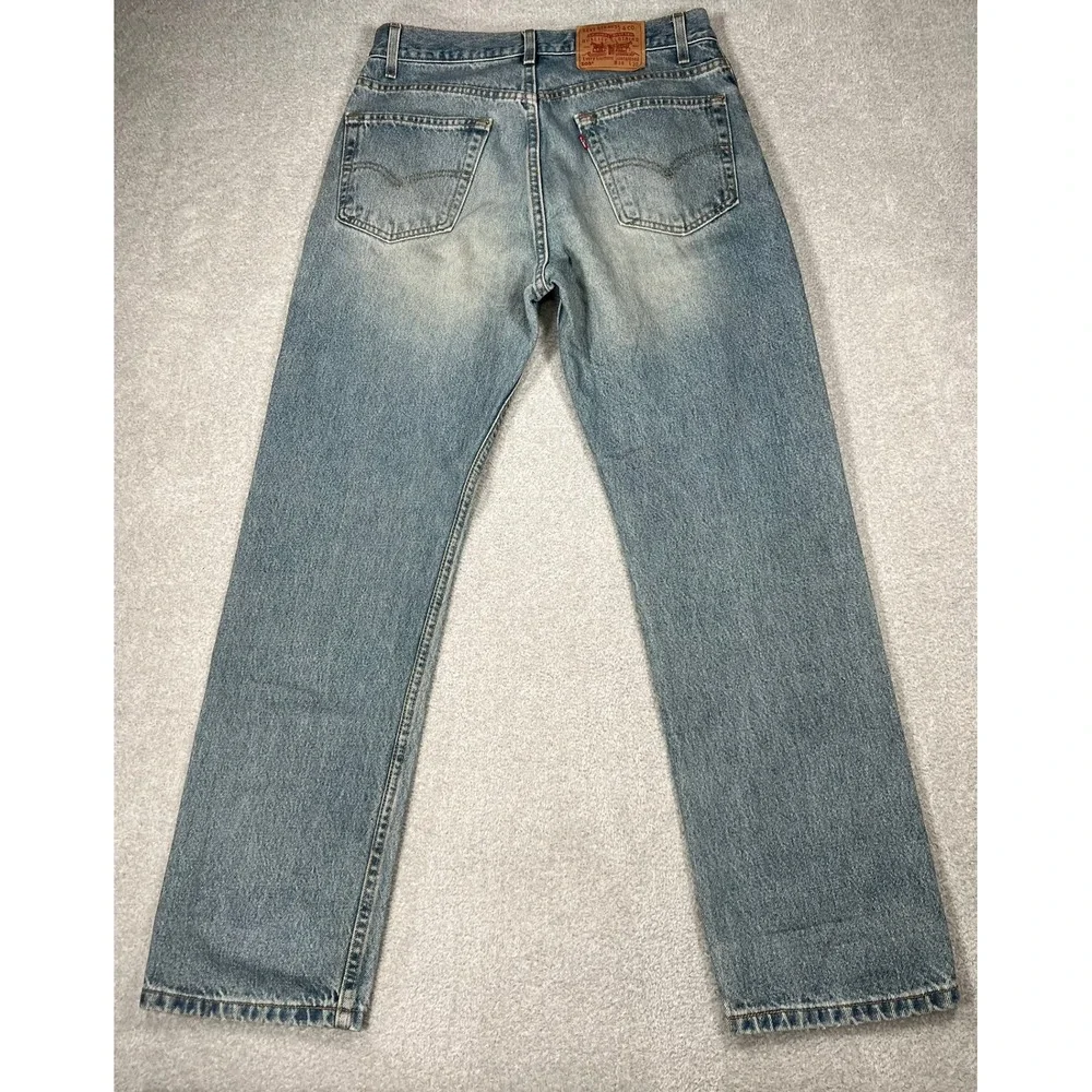 Vintage Levis 505 Mens 34x30 Made in USA Light Wash Regular Straight Leg Jeans